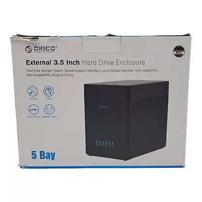 ORICO 5-Bay External 3.5  Hard Drive Enclosure DS500 USB-C To SATA (DS500C3) • $109.95