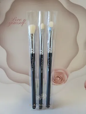 MAC 217s Blending/219s Pencil /239s Short Shader Brushes New In Sleeve 3 PC Set • $45