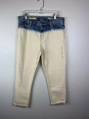 Gap Original Women's Bleach Dipped Crop Jeans Size 30 NWT • £22.37