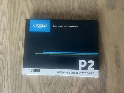£50 • Buy Crucial P2 1TB M.2 PCIe NVMe Internal SSD (CT1000P2SSD8)
