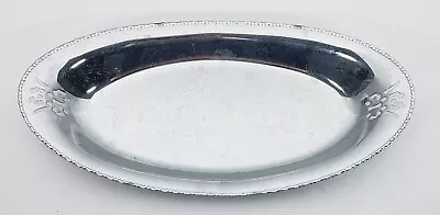 Vintage Krome Kraft Farber Bros. Stainless Dish Serving Bread Tray  • $16