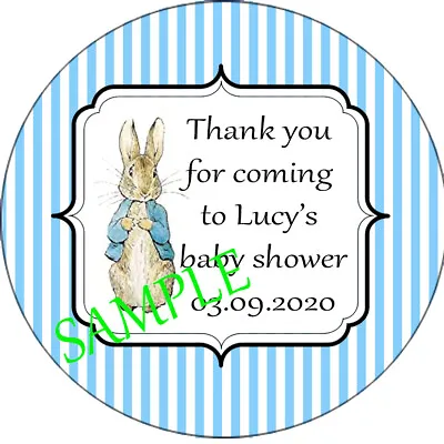 £1.45 • Buy For Peter Rabbit Theme Stickers Baby Shower Birthday Christening Favours