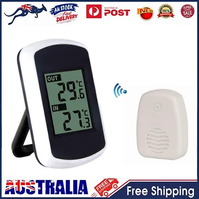 $21.84 • Buy Freezer Fridge LCD Digital Wireless Indoor/Outdoor Thermometer Temperature Meter