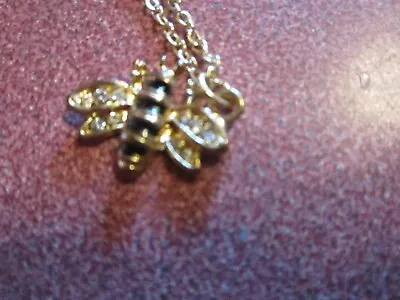 6030537 Bumble Bee Pendant Necklace Mary Director Insect Jewelry Consultant Kay • $12