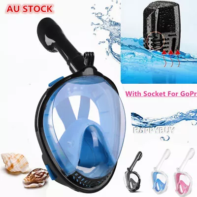 180° Full Face Diving Seaview Snorkel Snorkeling Mask Swimming Goggles For GoPro • $27.99