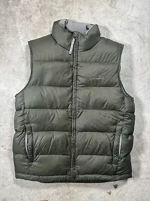 Eddie Bauer Premium Goose Down Vest Men’s Size M Olive Green  • $24.99