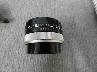 Cf C F Auto Tele Plus Tele Lens Converter 2x • $4.48