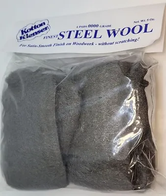 Kotton Klenser Steel Wool 4/0000 Steel Wool (6 Per Package) Cleaning Feeding New • $4