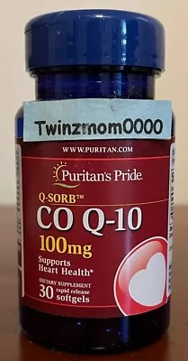 Co Q-10 COQ-10 100mg 30 Softgels Promotes Heart/Cardiovascular Wellness • $7.59