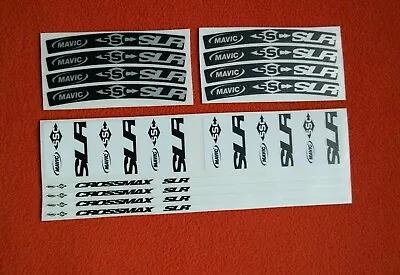 Mavic Crossmax Slr 29  Coll Mtb Custom Black Silver White Rim Decal Set For 2  • $35