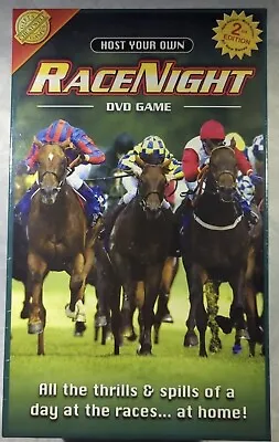 Host Your Own Race Night Board Game 2nd Edition DVD Game Horse Racing Box Damage • £20.95