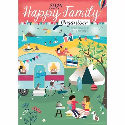 Happy Family A3 Family Organiser 2024 - Lifestyle - Month To View • £8.48