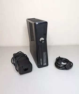 Microsoft Xbox 360 S Slim Black Console + Power Cable • $69.99