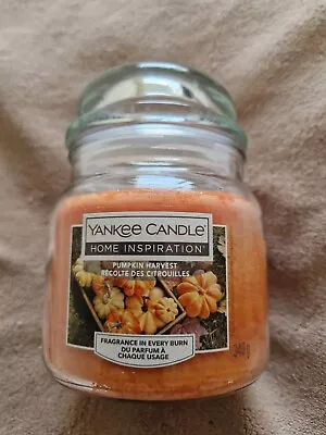 Yankee Candle Home Inspiration Scented Medium Jar 340g Pumpkin Harvest • £6