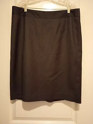 Merona Women's Gray Pinstripe Skirt 14 • $10