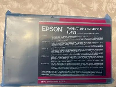  Epson Genuine 110ml T5433 (Magenta) Stylus Pro 4000/7600/9600 Ink Cartridge • $35
