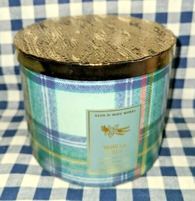 $40 • Buy NEW Vanilla Birch 3-Wick Candle 45 Hour Bath & Body Works SHIPS FREE!