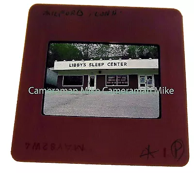 1982 Kodak 35mm Film Slide Snapshot Milford Connecticut Libby's Sleep Center • $9