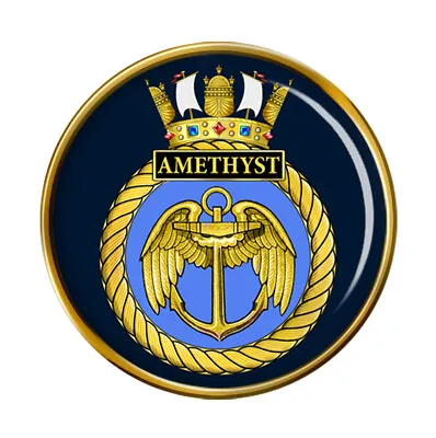 £5.50 • Buy HMS Amethyst, Royal Navy Pin Badge