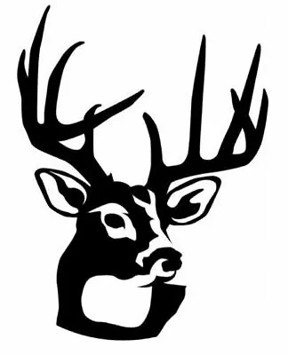 $2.99 • Buy Vinyl Decal Deer Head Hunting Wildlife Nature DIY Graphics Car Truck Camper #307