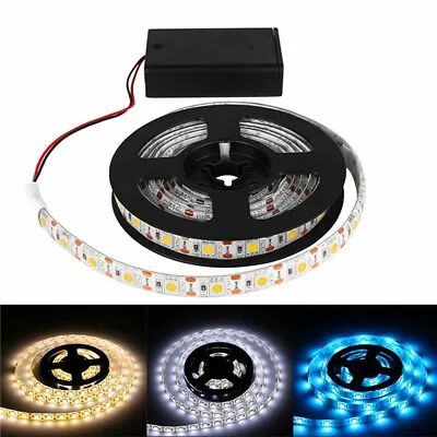 AAA Battery Powered DC4.5V LED Strip Light Tape 5050 SMD Waterproof 60LED/M Tape • $2.50