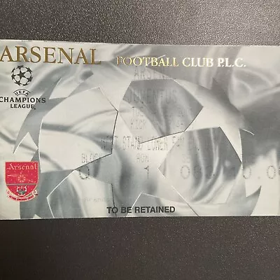 Arsenal V Juventus(UEFA Champions League 2001/02) 4/12/2001 Ticket Print Faded • £1.97