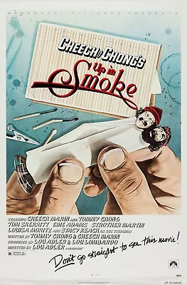 New Giclée Art Print Of 1978 Movie Poster  Up In Smoke  Cheech And Chong • £14.45
