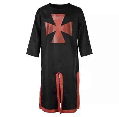 Men Medieval Top Crusader Knights Templar Tunic Tops Mens Cosplay Renaissance-XL • £16.49