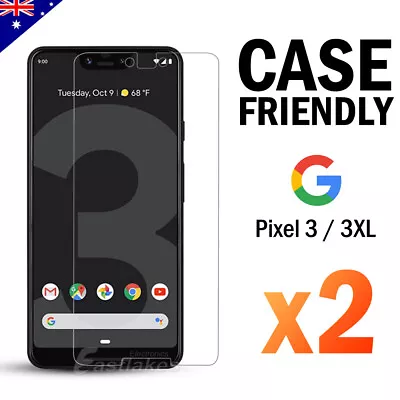 2x Pixel 3a XL 3 XL 9H Premium Tempered Glass Screen Protector Film For Google • $4.69