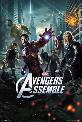 $12.99 • Buy The Avengers - Movie Poster (Regular Style - Avengers Assemble) (Size: 24 X 36 )