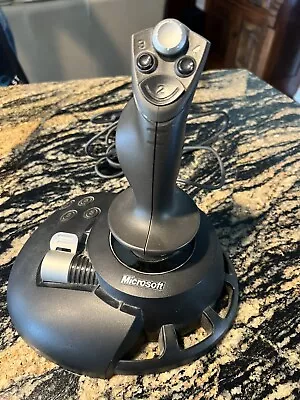 Vintage~Microsoft SideWinder Precision Pro Computer Gaming Joystick Tested Used • $46.49