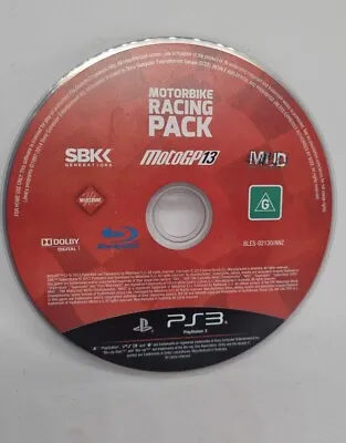 *RARE* PlayStation 3 PS3 Motorbike Racing Pack: Moto GP 13 SBK MUD -  3 Games • $24.97