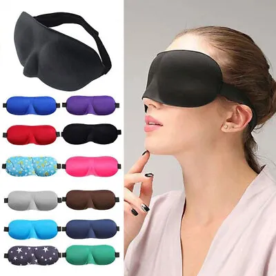 $1.71 • Buy 3D Sleep Mask For Men Women Eye Mask For Sleeping Blindfold Travel Accessories