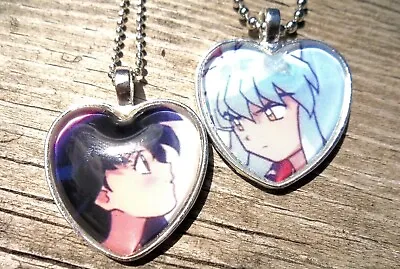 Inuyasha Trading Card Handmade Kagome Pendant Glass Cosplay Necklace Necklace 2 • $47.08
