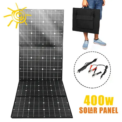 400W Solar Panel Foldable Off-Grid For Power Station/Car/Camping/RV/Boat/ Phone • $26.88