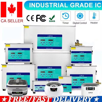 Ultrasonic Cleaner 2L/3L/6L/15L/30L Cleaning Equipment Industry Heated W/Timer C • $69.37