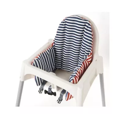 💙IKEA Antilop Highchair Cushion Cover Reversible 2 Colour Red Or Blue Pyttig 💙 • £11.97