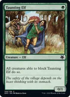 MTG Taunting Elf [Game Night: Free-for-All Near Mint] • £1.20