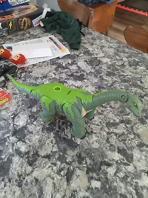 2004 Mattel Imaginext Brontosaurus Green Dinosaur Stomping With Sounds • $10