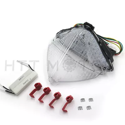 Tail Light Brake Light Turn Signals For Yamaha Yzf R1 2004 2005 2006 Clear • $29.69