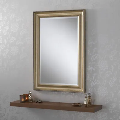 LARGE Champagne Wall Mirror Contemporary Modern Classical Wall Mirror - VEGAS • £129.99