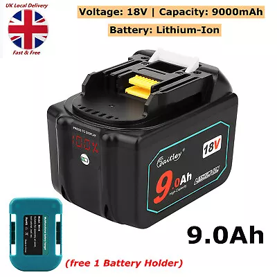 18V 9.0Ah Li-ion Battery For Makita BL1830 BL1840 BL1850 BL1860 With LED Display • £39.20