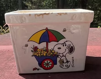 Vintage Snoopy And Woodstock Planter • $22.99