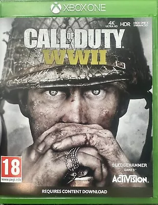 Call Of Duty WWII - Microsoft Xbox One Supplied In Original Case (FreePost) • £5.25
