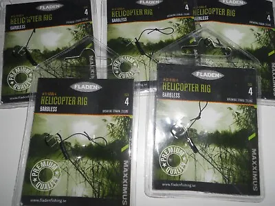 5 X Fladen  Helicopter Rig Barbless  Size 4   Code 37-8366-4 • £7.79