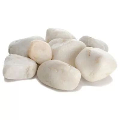£9.75 • Buy Oase Biorb Feng Shui White Pebbles Gloss Decorative Stone For Fish Tank Aquarium