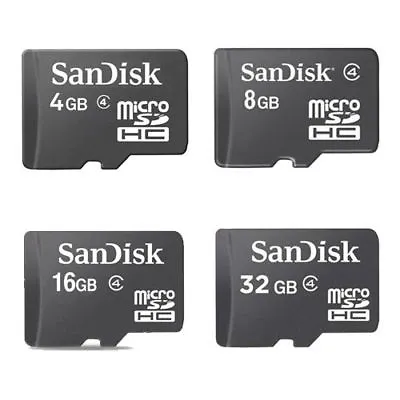 SanDisk 8GB 16GB 32GB Micro SD MicroSD Micro SDHC Class4 Flash TF Lot Card -A • $5.09