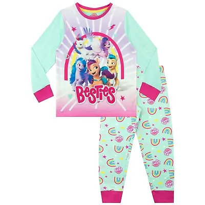 My Little Pony Pyjamas Toddlers Kids Girls 4 5 6 7 8 9 10 Years PJs Rainbow Set • £17.99