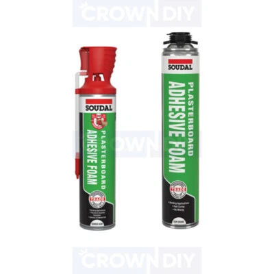 £6.95 • Buy Soudal Plasterboard Adhesive Dot Dab Type Stick Dry Fix PU Adhesive Foam Drywall