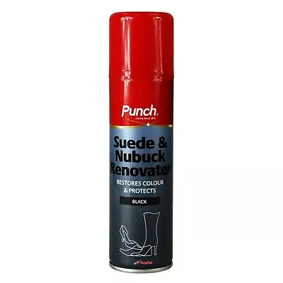 £8.95 • Buy Punch Black Suede & Nubuck Shoe Boots Renovator Restore Spray 200ml